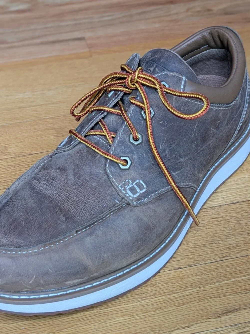 L.L. Bean Leather Stonington Shoes Moc Toe (men's 10.5)